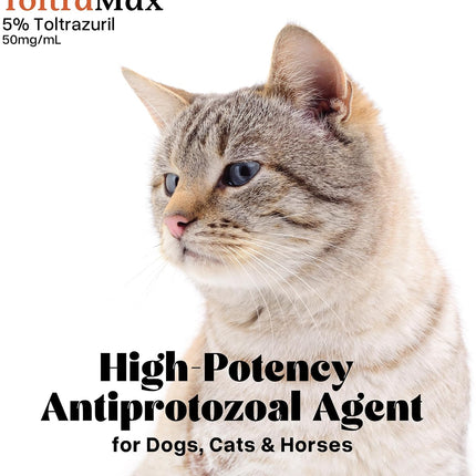 Toltrazuril 5.0% for Horses, Dogs, Cats, 120mL/4 Ounce, for Non-Food Chain Animals, Chicken