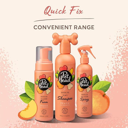 Pet Head Dog Grooming Deodoriser Foam, Quick Fix Foam, for A Simple Dry, Waterless Shampoo for All Dogs