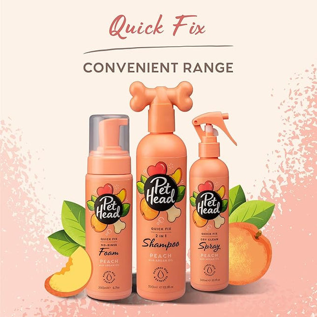 Pet Head Dog Grooming Deodoriser Foam, Quick Fix Foam, for A Simple Dry, Waterless Shampoo for All Dogs