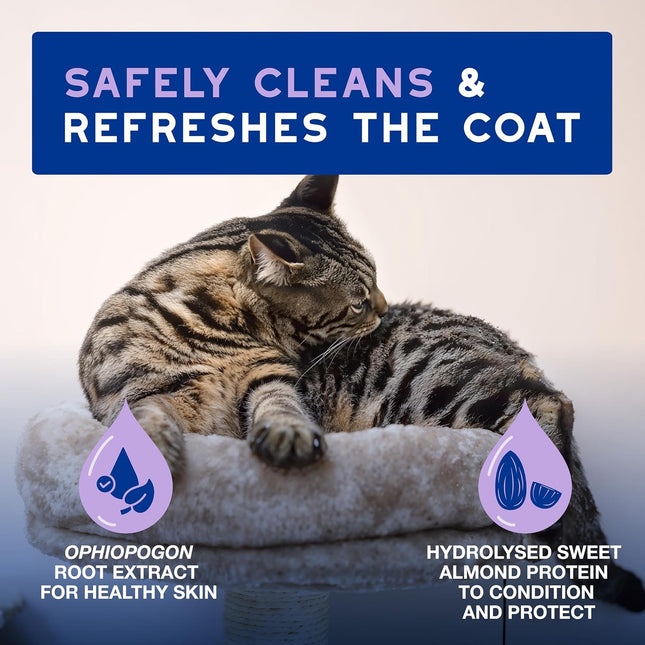 Douxo Spa Leave-on Mousse for Cats, Hypoallergenic, Skin-Friendly, 150 ml