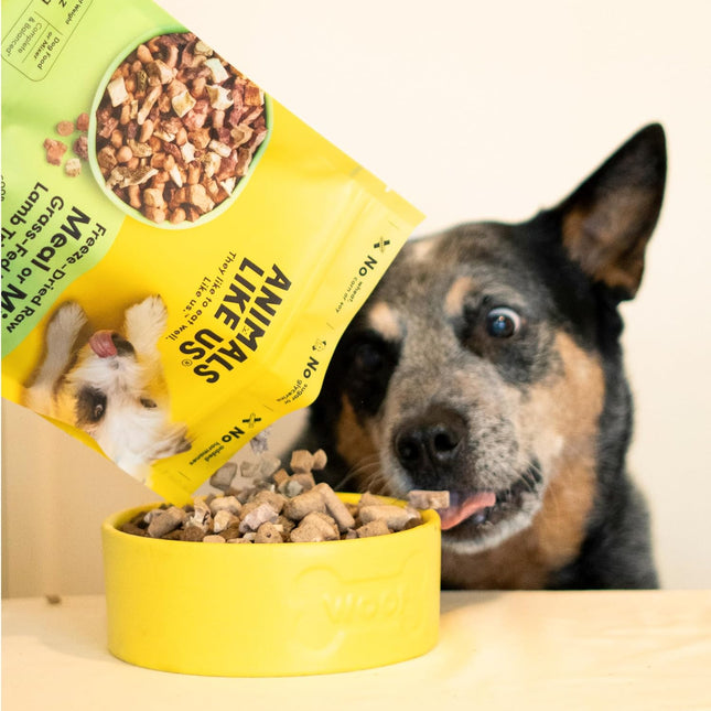 Freeze-Dried Raw Dog Meal Mixer Grass-Fed Lamb and Tripe 140g — Single Protein, Non-GMO, NZ Sourced