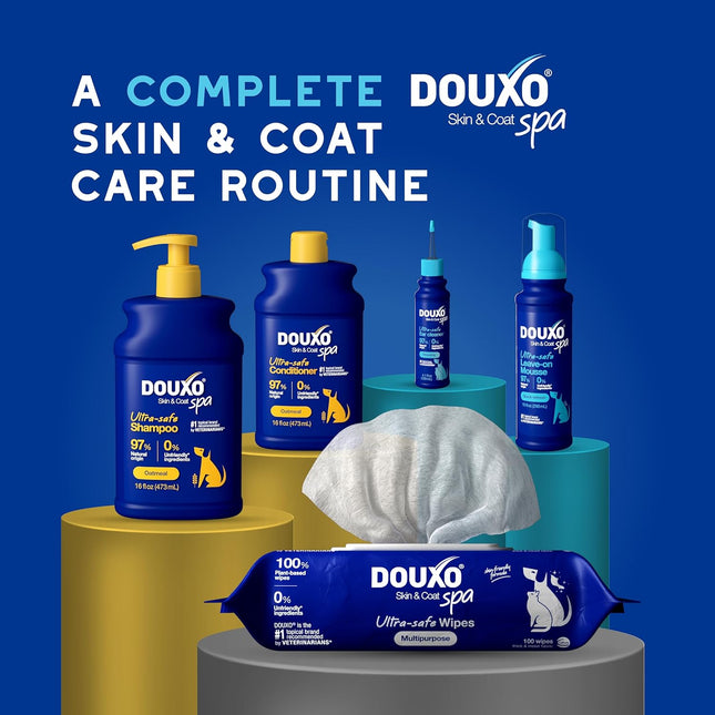 DOUXO® Skin & Coat SPA - Ultra-Safe Quick Refresh Leave-on Mousse for Dogs, 10 fl oz, Safely Cleans and Refreshes