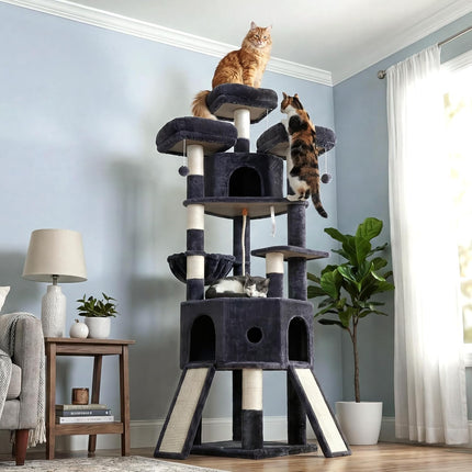 Cat Tree, 81.1" Tall Heavy Duty Cat Tower for Large Cats VCT032G