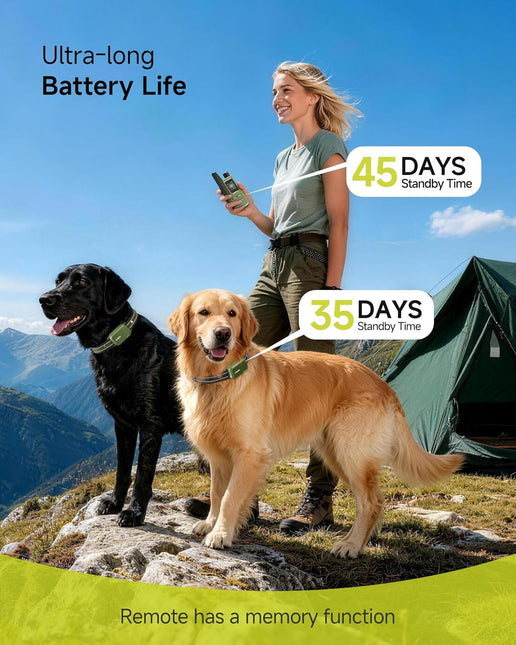 Dog Shock Collar - 4500FT Dog Training Collar with Remote, IPX8 Waterproof