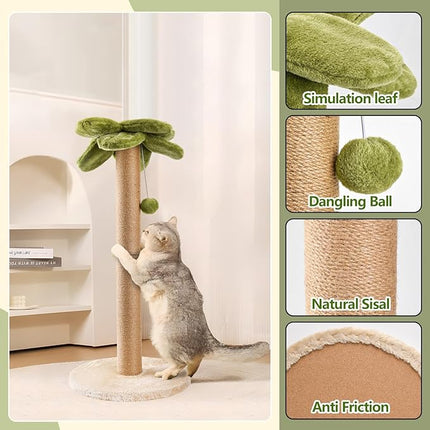 LIFLIX Palm Tree Cat Scratching Post, Sturdy 86cm