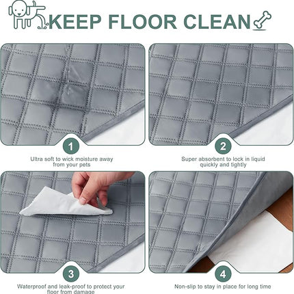 Eterish Reusable Washable Pee Pads for Dogs Large/Extra Large 36'' x 41'' 2 Pack, Leak-Proof