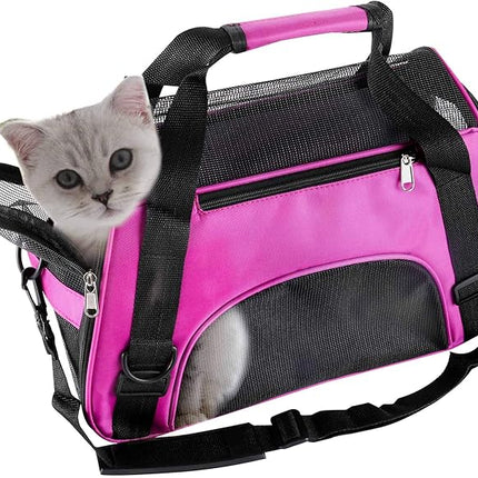 MuchL Cat Carriers Cat Soft-Sided Carriers (Small, Purple)