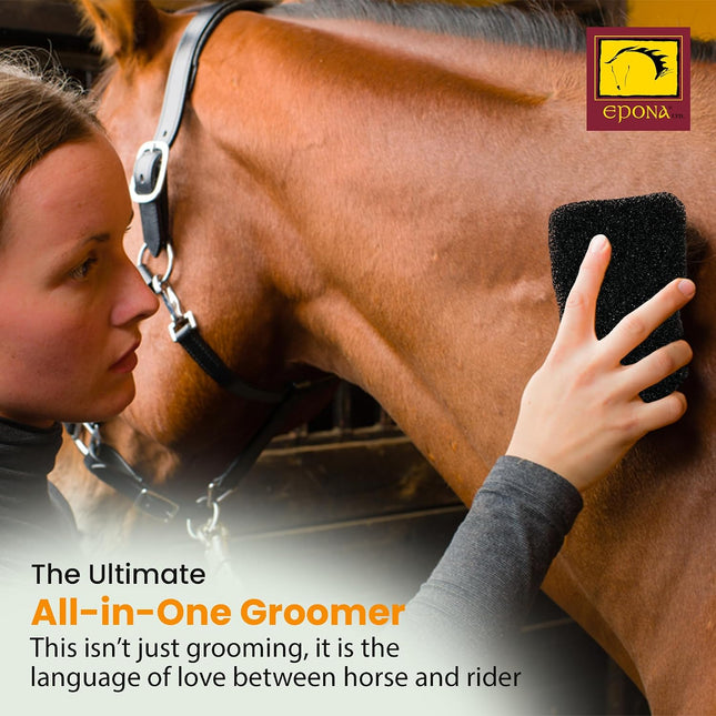 Epona Tiger’s Tongue Horse Groomer – Deep Cleaning Scrubber & Massager for Horses