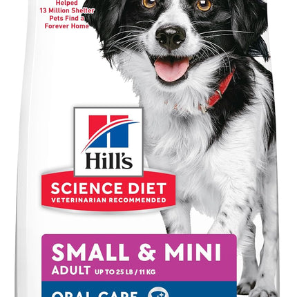 Hill's Science Diet Adult Oral Care Small and Mini Dry Dog Food 5.67kg