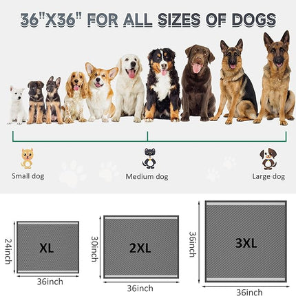 Activated Charcoal Pee Pad for Dogs 36" x 36", 32 Count，Extra Large, Super Absorbent, Leakproof and Odor Resistant