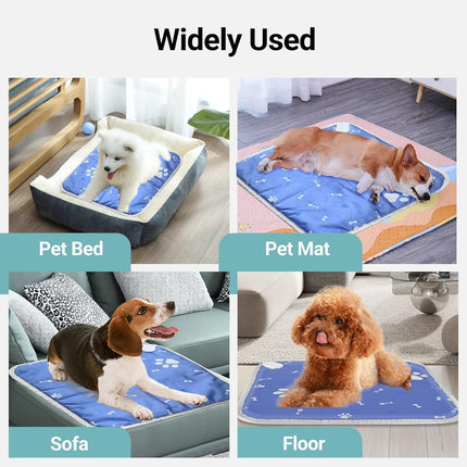 Pet Heating Pad AU Plug, Electric Heating Mat for Dogs Cats 70 x 45 cm Adjustable Electric Pet Mat, Waterproof Warming Mat, Chew Resistant Cable and Removable Crystal Velvet Cover