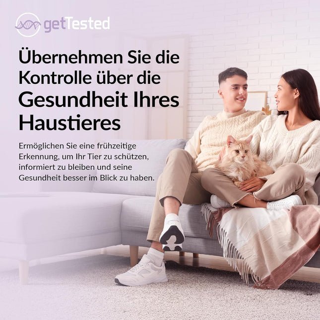 getTested Kidney Test for Cats, 10-Minute Home Urinalysis Kit, UPC Ratio Urine Test Strips for Early CKD Detection, Proteinuria, and Kidney Health Monitoring