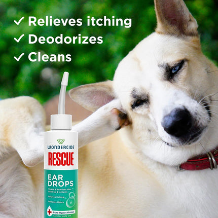 Wondercide Rescue - Ear Drops for Dogs and Cats - 4 oz