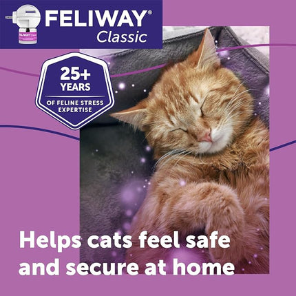 FELIWAY Classic 3 x 30 Day Cat Calming Refills for Pheromone Diffuser & Happy Snack Delicious Calming cat Treats (12-ct Chicken Flavor)