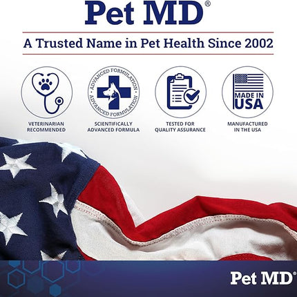 Pet MD - Dog Ear Cleaner Wipes - Otic Cleanser for Dogs to Stop Itching, Yeast and Mites with Aloe and Eucalyptus - 100 Count