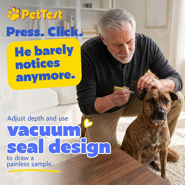 PetTest Genteel Glucose Monitor Kit for Dogs and Cats, Pain-Free Testing