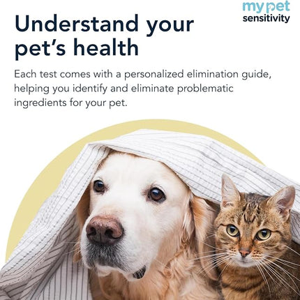 Ultimate At-Home Pet Sensitivity Test | 1100 Items | Quick Results | Non-Invasive Hair Collection | Food, Environment, Nutrient & Mineral Analysis | All Breeds & Ages