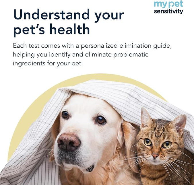 Ultimate At-Home Pet Sensitivity Test | 1100 Items | Quick Results | Non-Invasive Hair Collection | Food, Environment, Nutrient & Mineral Analysis | All Breeds & Ages