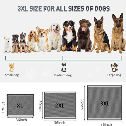 Boscute Charcoal Super Absorbency Puppy Pads, Activated Carbon Odor-Control XXXL 36"x36" Leak-Proof Pet Training Pee Pads, Disposable Potty Pads for Dogs Cats, Rabbits