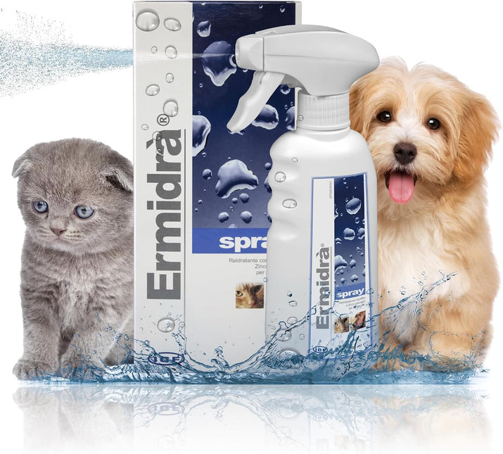 Ermidra Dog & Cat Skin Spray, No-Rinse Rehydrating Leave-In, 300 ml