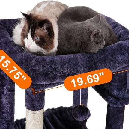 Heybly Cat Tree for Large Cats 20 lbs Heavy Duty,69 inches XXL Cat Tower
