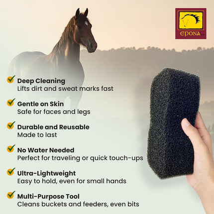 Epona Tiger’s Tongue Horse Groomer – Deep Cleaning Scrubber & Massager for Horses