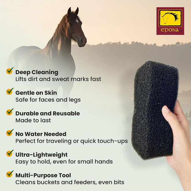 Epona Tiger’s Tongue Horse Groomer – Deep Cleaning Scrubber & Massager for Horses