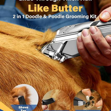 oneisall Dog Clippers Grooming Kit for Thick Coats & Heavy Duty