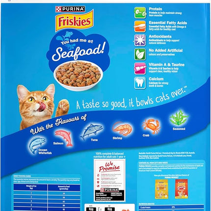 FRISKIES Adult Dry Cat Food Seafood Sensations 6kg