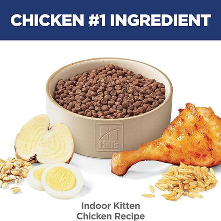 Hill's Science Diet Kitten Indoor Dry Cat Food, Chicken, 3.5 lb. Bag