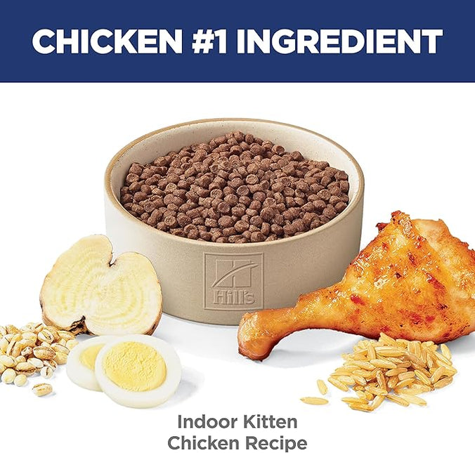 Hill's Science Diet Kitten Indoor Dry Cat Food, Chicken, 3.5 lb. Bag