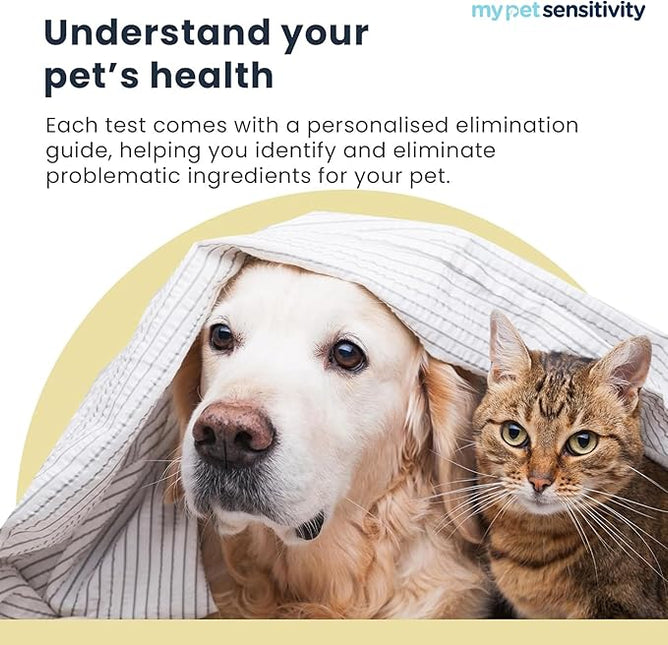 Advanced Allergen Test - At-Home Pet Allergy Test | 550 Items | Quick Results | Non-Invasive Hair Collection | Food, Environment, Nutrient & Mineral Analysis | All Breeds & Ages
