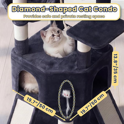 Cat Tree, 81.1" Tall Heavy Duty Cat Tower for Large Cats VCT032G