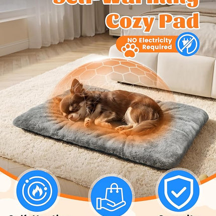 LOVELEDI Self Heated Cat Bed Pad - Self Warming Pet Heating Mat, 45x70cm