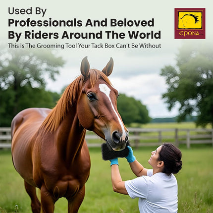 Epona Tiger’s Tongue Horse Groomer – Deep Cleaning Scrubber & Massager for Horses
