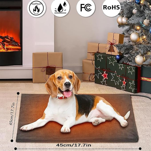 Pet Heating Pad for Dogs Cats Puppies, Waterproof Electric Heated Mat 230V 35W