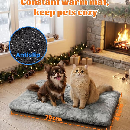 LOVELEDI Self Heated Cat Bed Pad - Self Warming Pet Heating Mat, 45x70cm