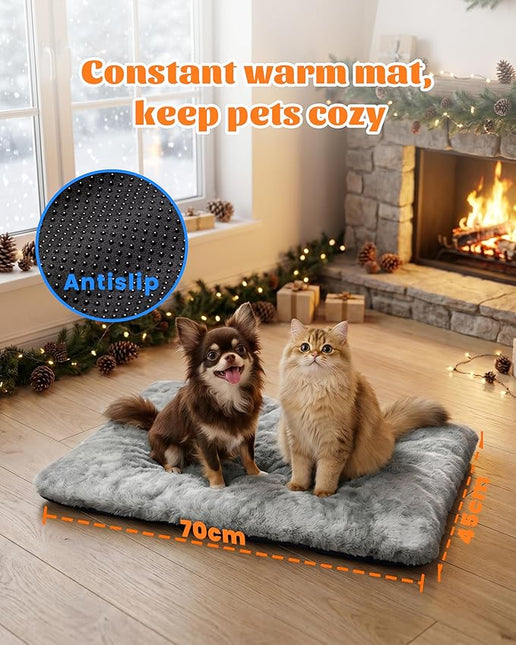 LOVELEDI Self Heated Cat Bed Pad - Self Warming Pet Heating Mat, 45x70cm
