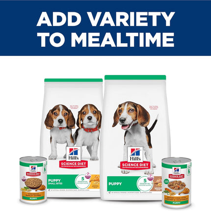 Hill's Science Diet Puppy Wet Dog Food, Savory Stew with Chicken and Vegetables, 363g, 12 Pack, Canned Dog Food