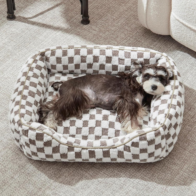JOEJOY Dog Bed for Medium Small Dogs - Rectangle Orthopedic Dog Sofa Bed