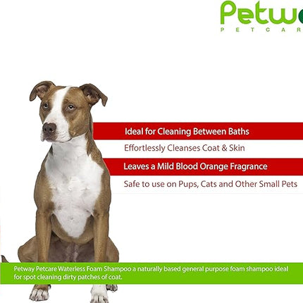Petway Petcare Waterless Foam Shampoo For Dogs And Cats, 200ml