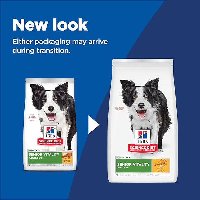 Hill's Science Diet Senior Vitality 7+ Chicken Dog Food 5.67kg