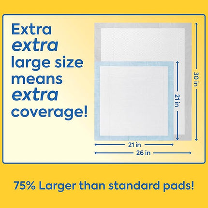 Out 72473-4P Heavy Duty XXL Dog Pads | Absorbent Pet Training and Puppy Pads | 30 Pads
