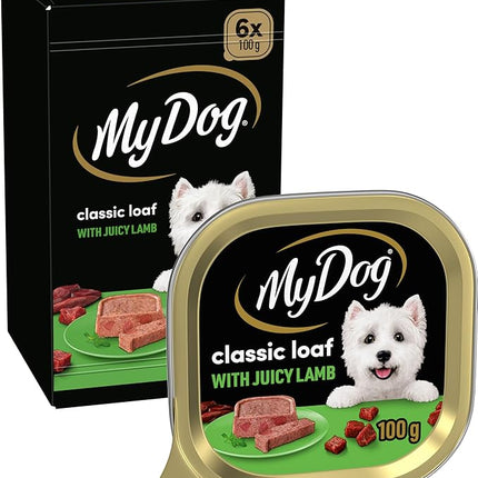 My Dog Adult Wet Dog Food Lamb Loaf 100g Tray, 36 Pack