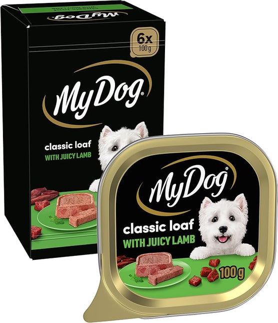 My Dog Adult Wet Dog Food Lamb Loaf 100g Tray, 36 Pack