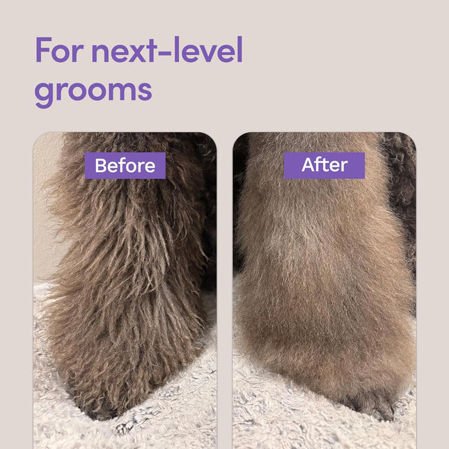 Eye Envy Knot Interested Dog Detangling Spray. Professional Leave-in Grooming Spray. Helps Release Knots, Mats & Tangles. Instant Slip. High Shine. Anti-Static. Made in USA. 16 fl.oz/118 ml