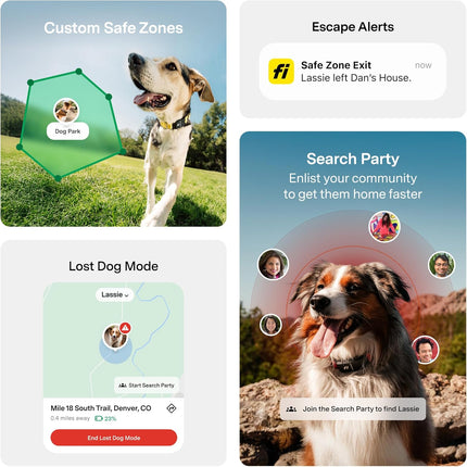 Fi New Series 3+ Smart Dog Tracker Collar [12 Month Membership Included] -Large