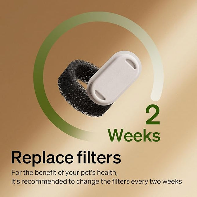 PETLIBRO 4/8 Packs Replacement Filters for Stainless Steel Cat Water Fountain PLWF003 & PLWF006
