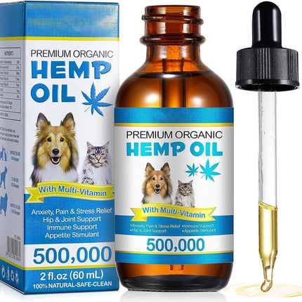 Oimmal Oil for Dogs & Cats 60ML,Pet Oil for Pain,Skin,Arthritis Pain,Pain Relief,Calming,Omega
