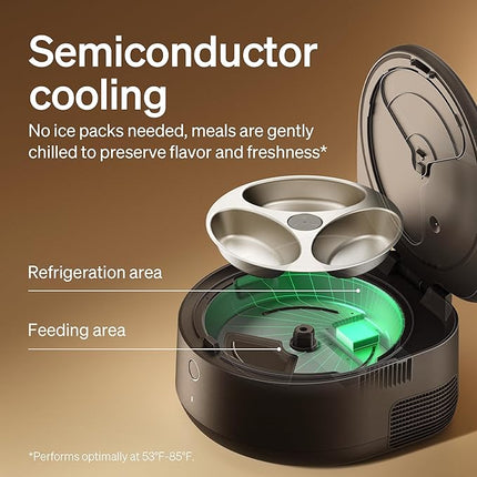 PETLIBRO Automatic Wet Food Cat Feeder, Refrigerated Auto Cat Feeder with Stainless Steel Bowl & Semiconductor Cooling, Fresh Meals for 3 Days, Wi-Fi App-Controlled Pet Food Dispenser, Easy to Clean